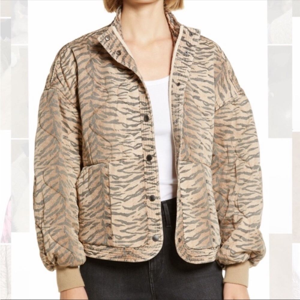 Blank NYC on the prowl tiger print jacket